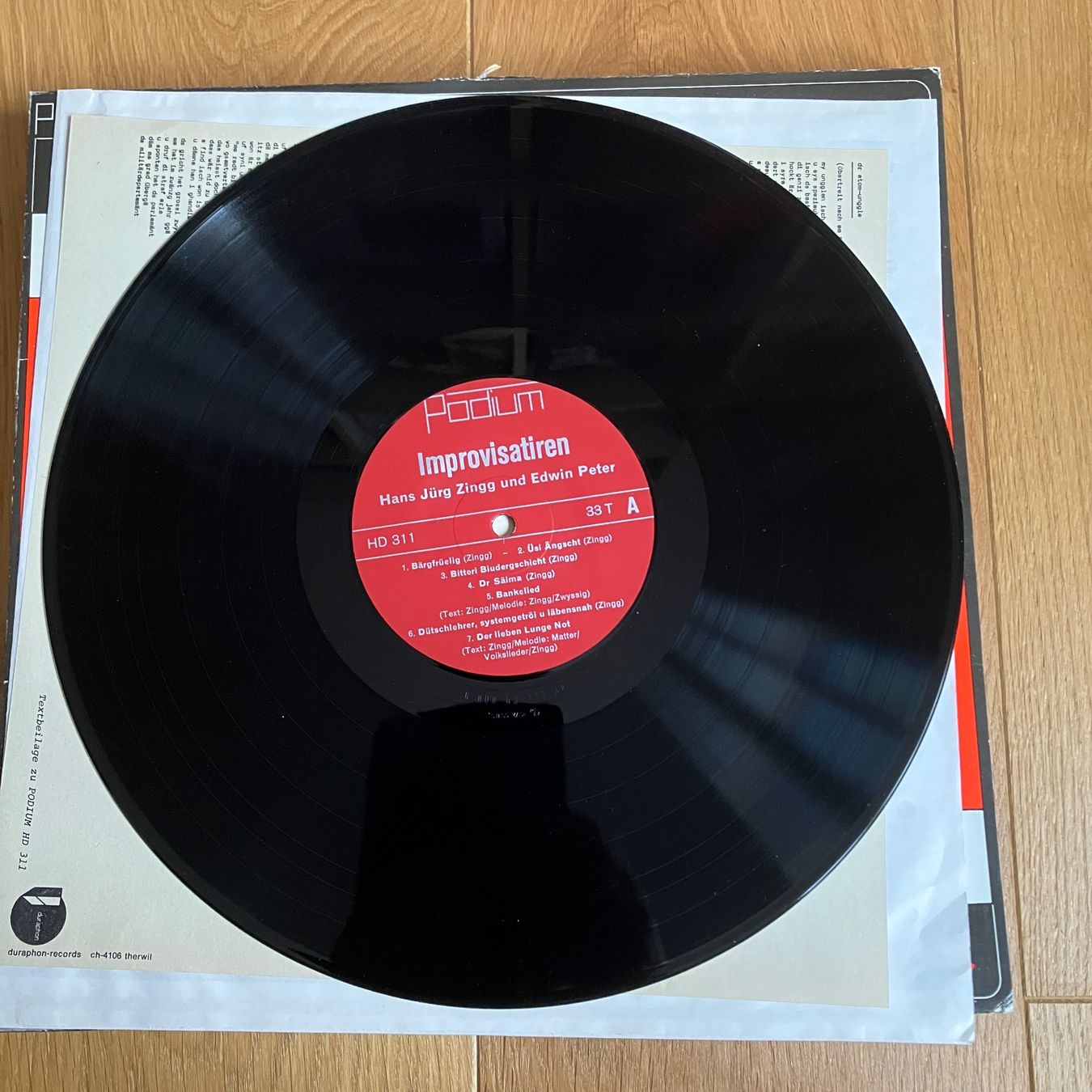 Dischi in vinile: Hans Jürg Zingg – Improvisatiren – Usato da Altdorf UR venduto da Metallic0 1