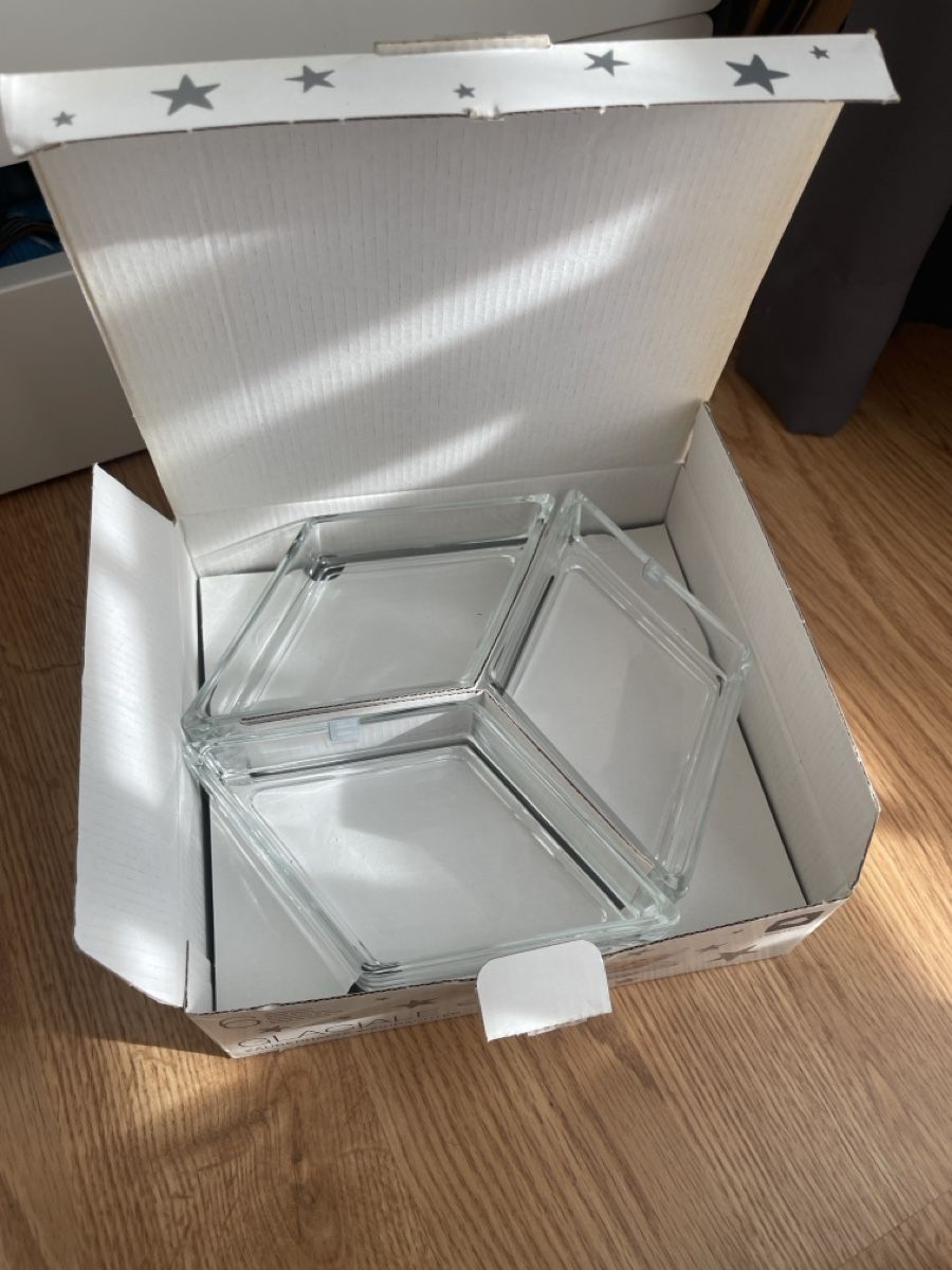 Set di piatti: Leonardo Puzzleschalen aus Glas Geschirr – Nuovo (secondo la descrizione) da Rotkreuz venduto da Yamachris 1