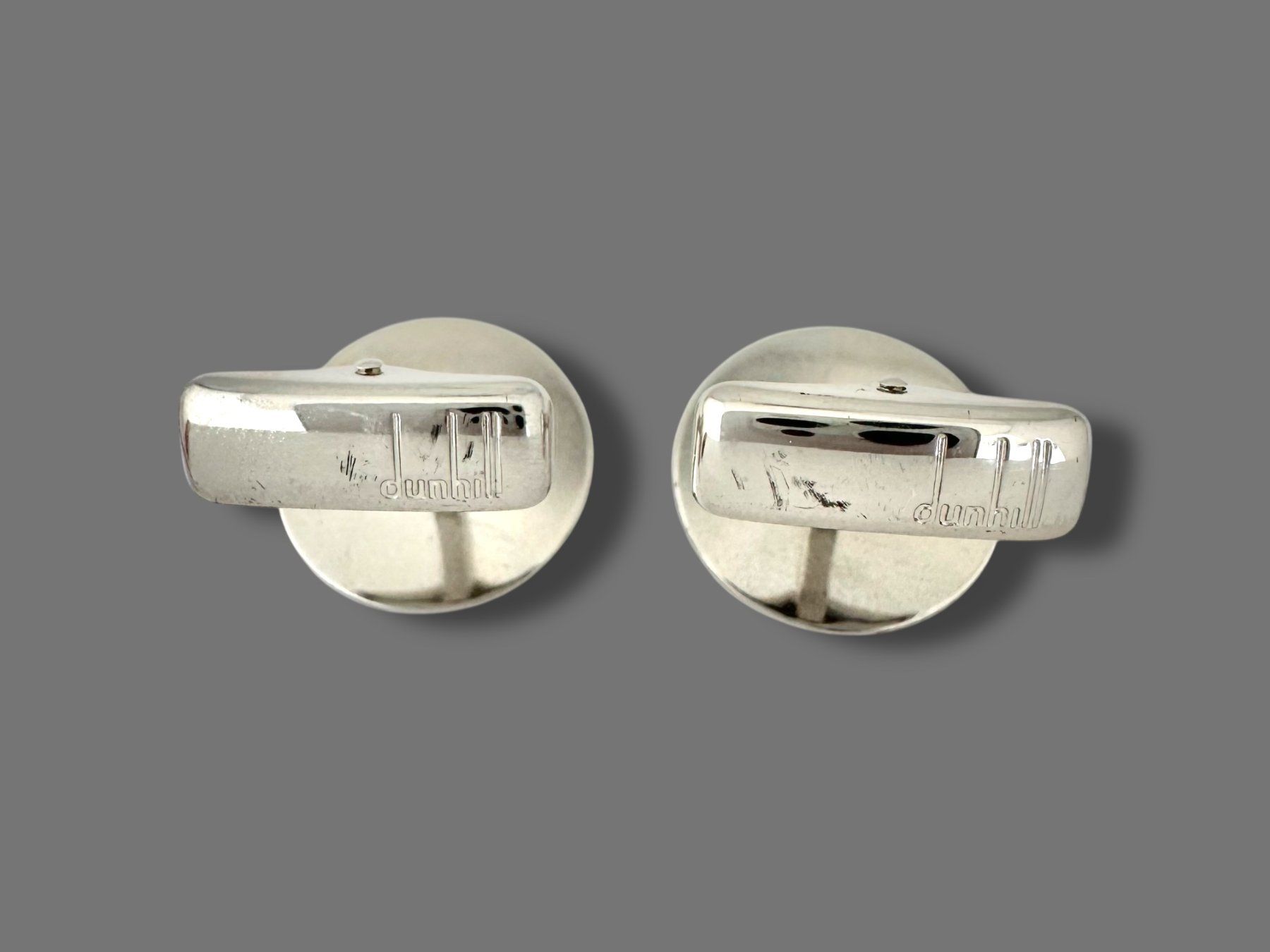 Dunhill Gemelli: Dunhill Sterling Silber - Vintage Cufflinks – Usato da Zuzwil SG venduto da artimmo 1