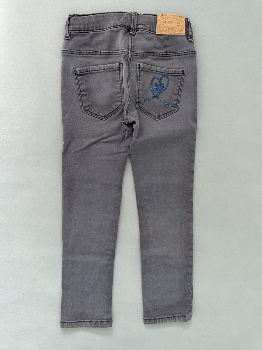 Pampolina Pantaloni: Hose, Gr. 5J, blau-grau – Usato da Adliswil venduto da mun_k9pf