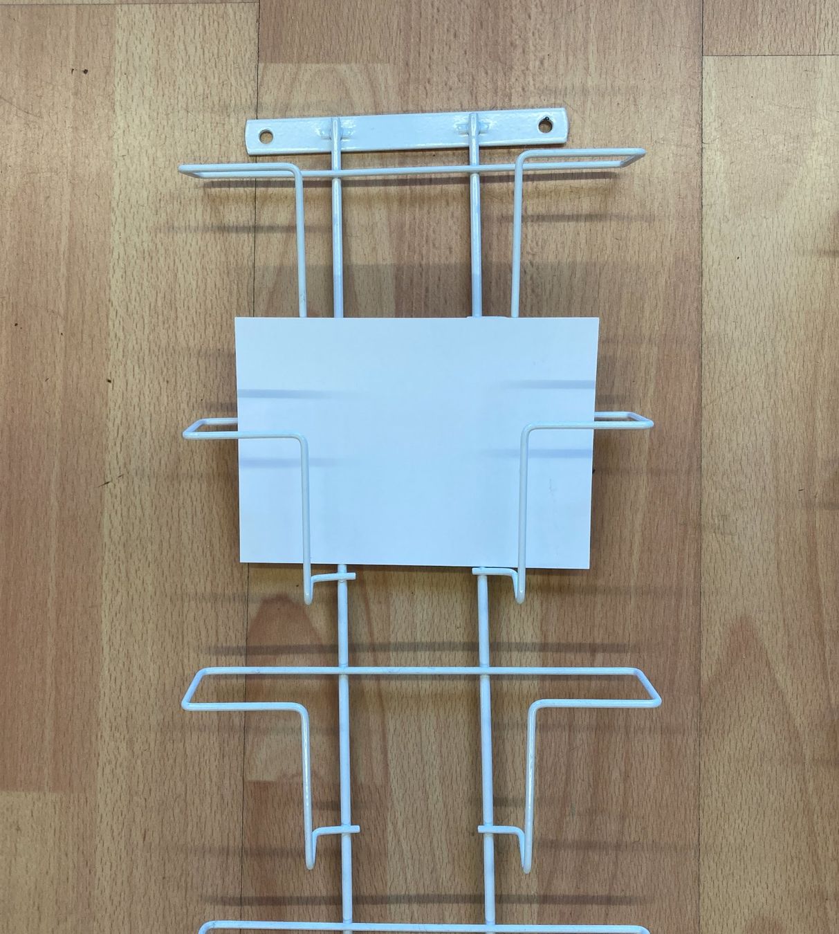 Supporti a parete: Prospekthalter / Karten-Wandgestell, weiss – Nuovo (secondo la descrizione) da Luzern venduto da flexibus77 3