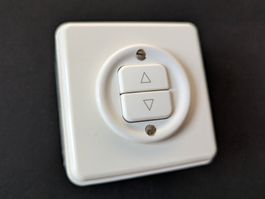 Feller AP-Storenschalter, komplett, weiss