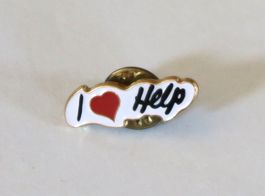 Anstecker /Pin I "Herz" Help