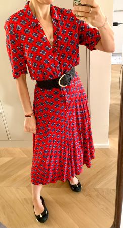 SANDRO midi summer dress S/M