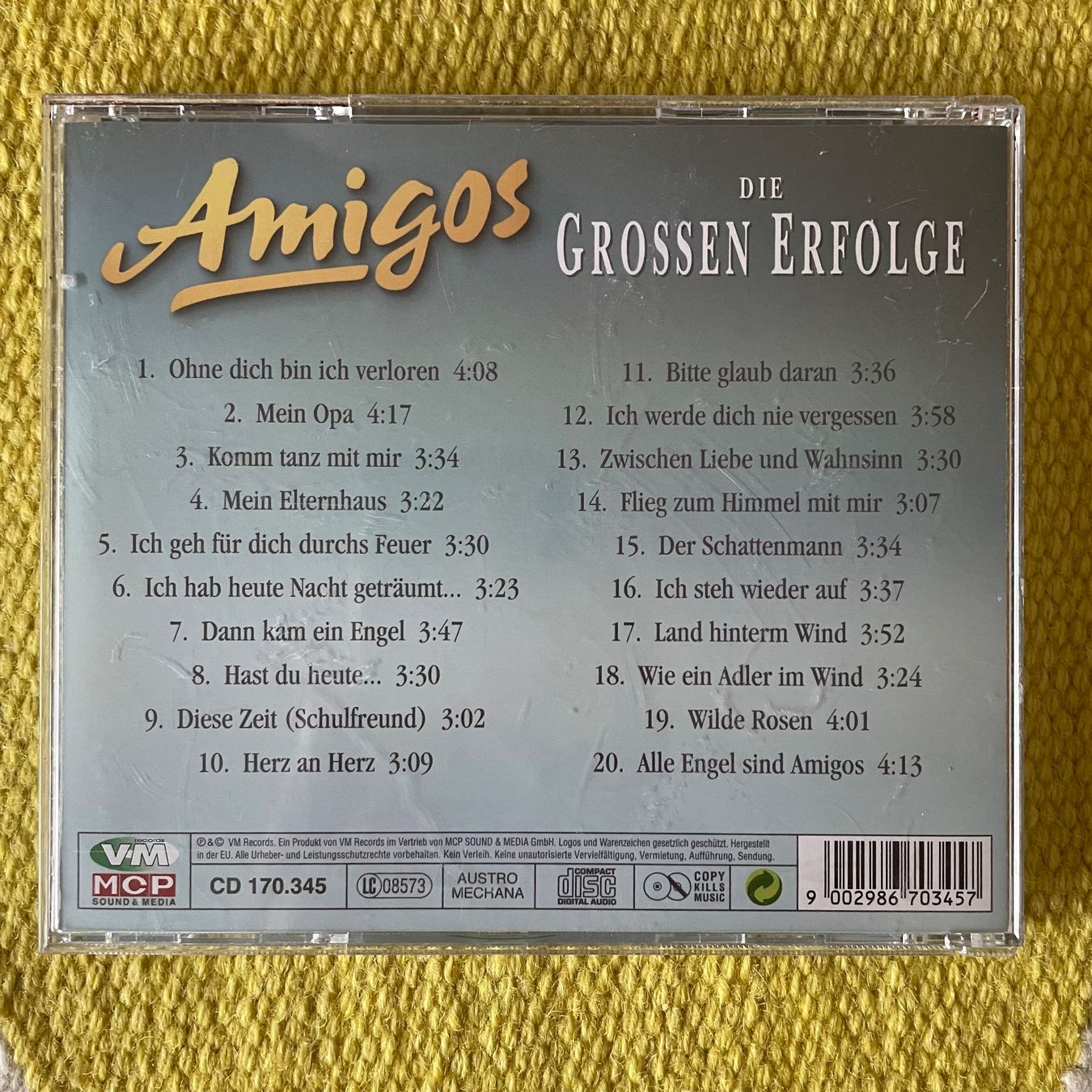 CD: AMIGOS-DIE GROSSEN ERFOLGE – Usato da Rorschacherberg venduto da CD-Roli 1