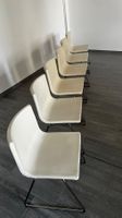 6 IKEA BERNHARD Lederstühle weiss
