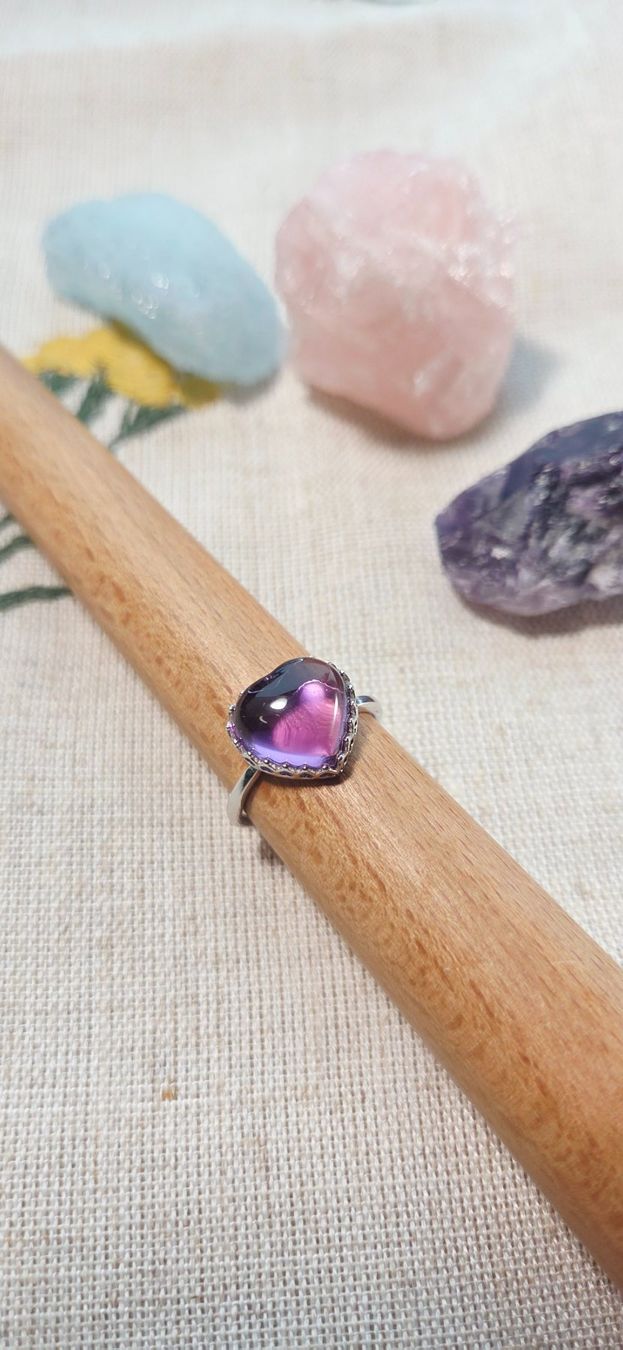Anelli: NEW - S925 Amethyst Ring (Adjustable) – Nuovo (secondo la descrizione) da Zürich venduto da cin_wcf6 5
