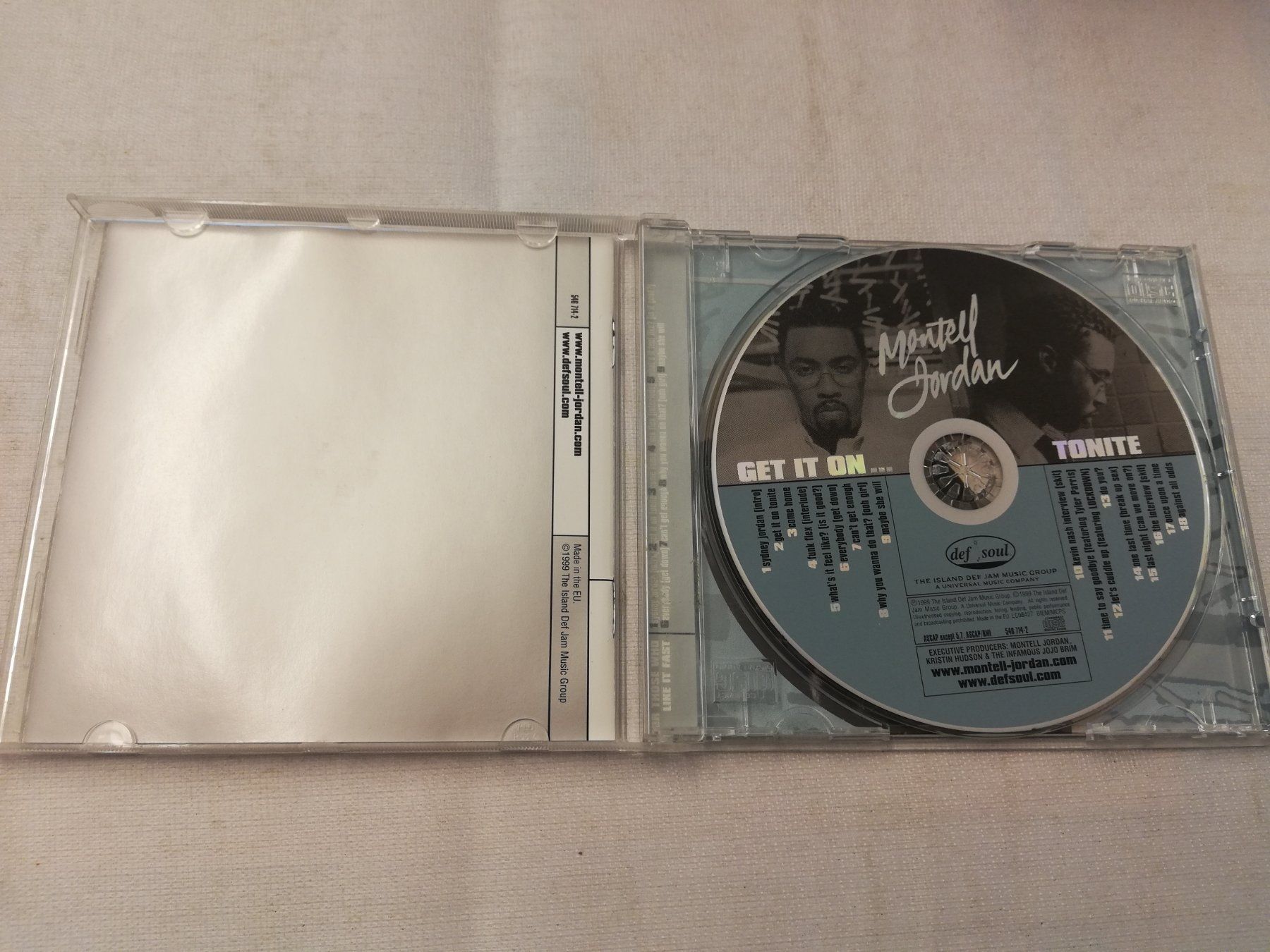 CD: MONTELL JORDAN - GET IT ON...TONITE – Usato da Bern venduto da Vinylsound.ch 2