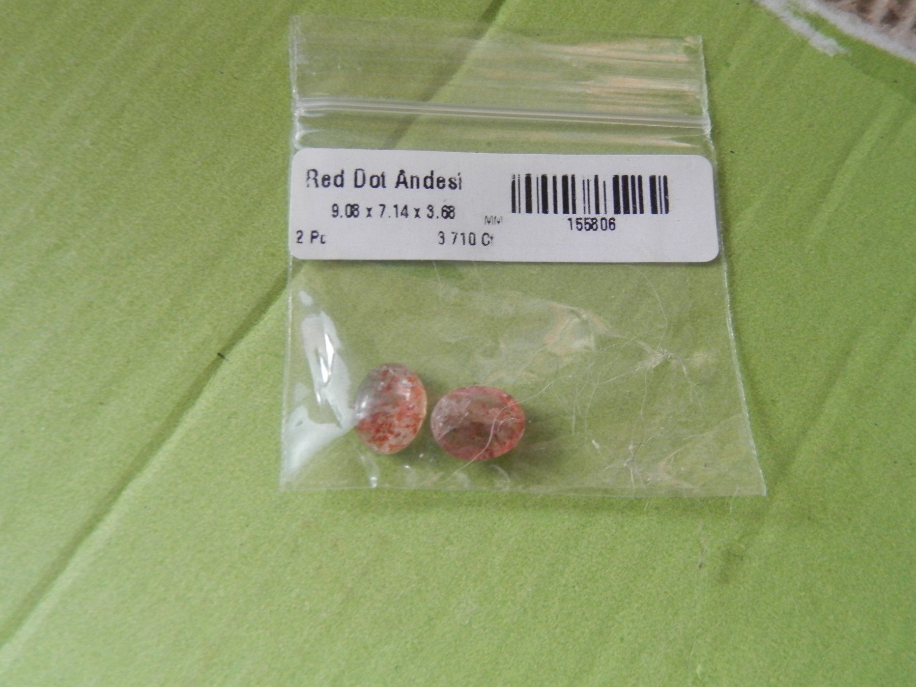 Pietre preziose: 2 x red Andesi 3cts liquidation collection – Nuovo (secondo la descrizione) da Gals venduto da Vivelesencheres