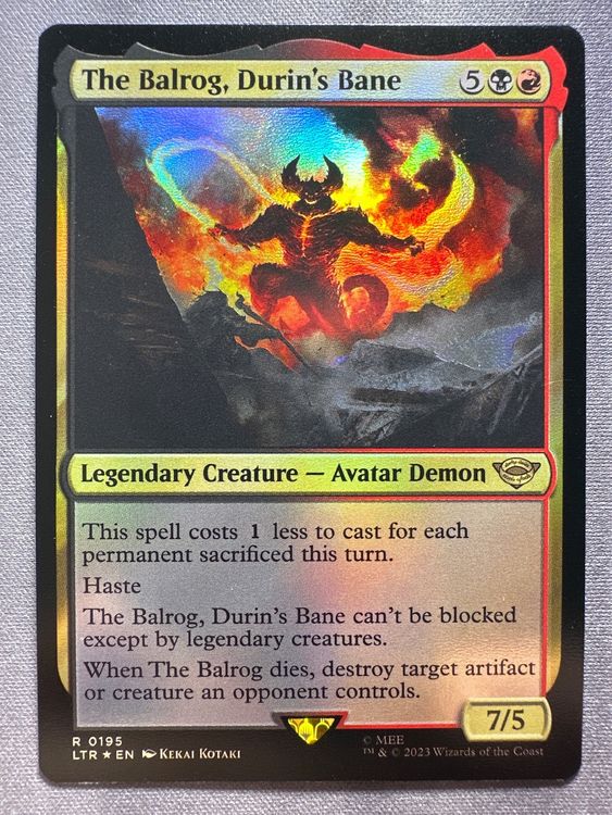 The Balrog, Durin’s Bane FOIL 0195 Lord of the Rings | Kaufen auf Ricardo