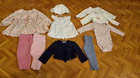 Lot de 10 habits fille taille74