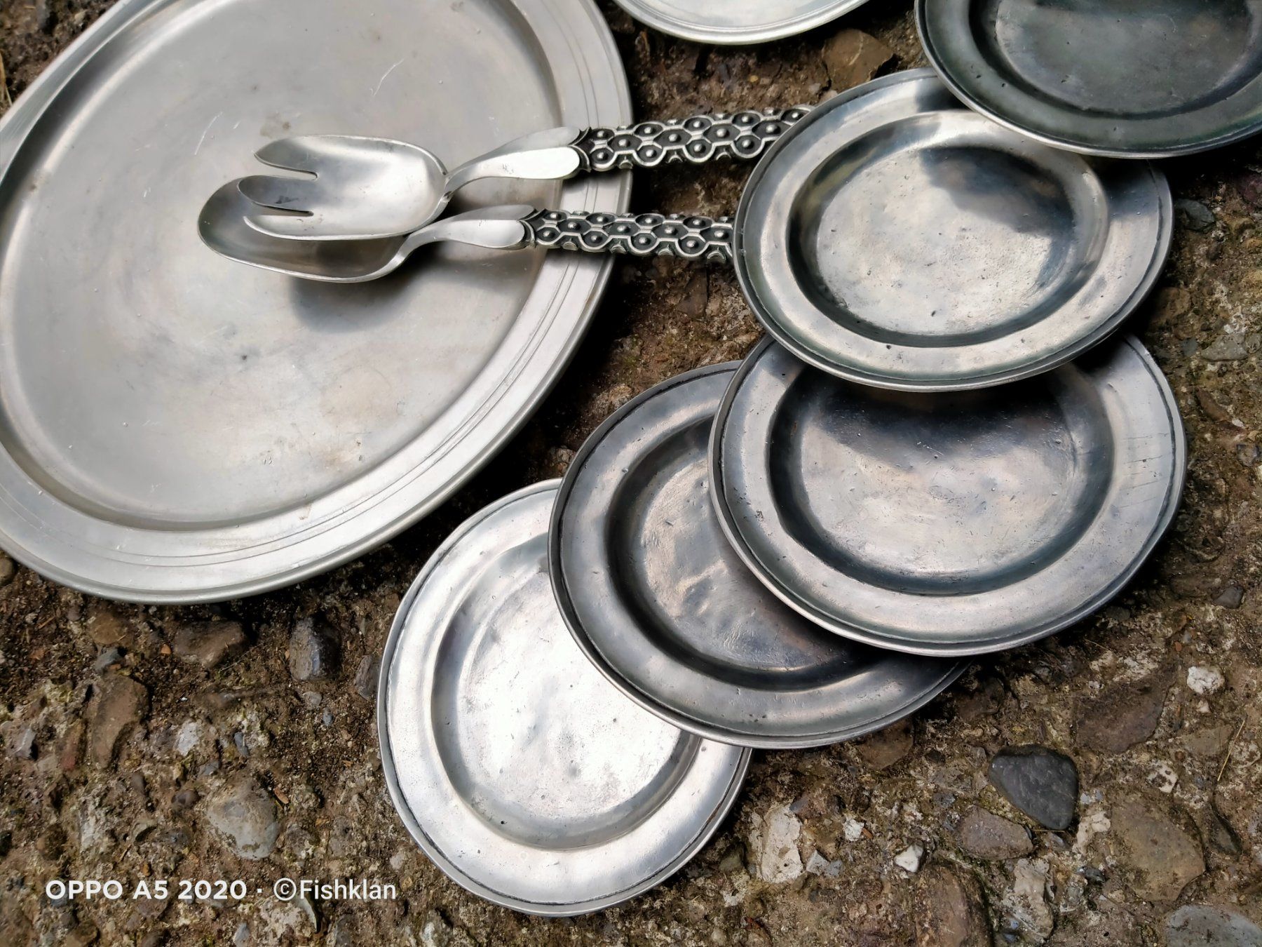 Set di piatti: 6.5kg ZINN Waren / Räumung Flohmarkt – Usato da Küssnacht am Rigi venduto da WorthPoint 1