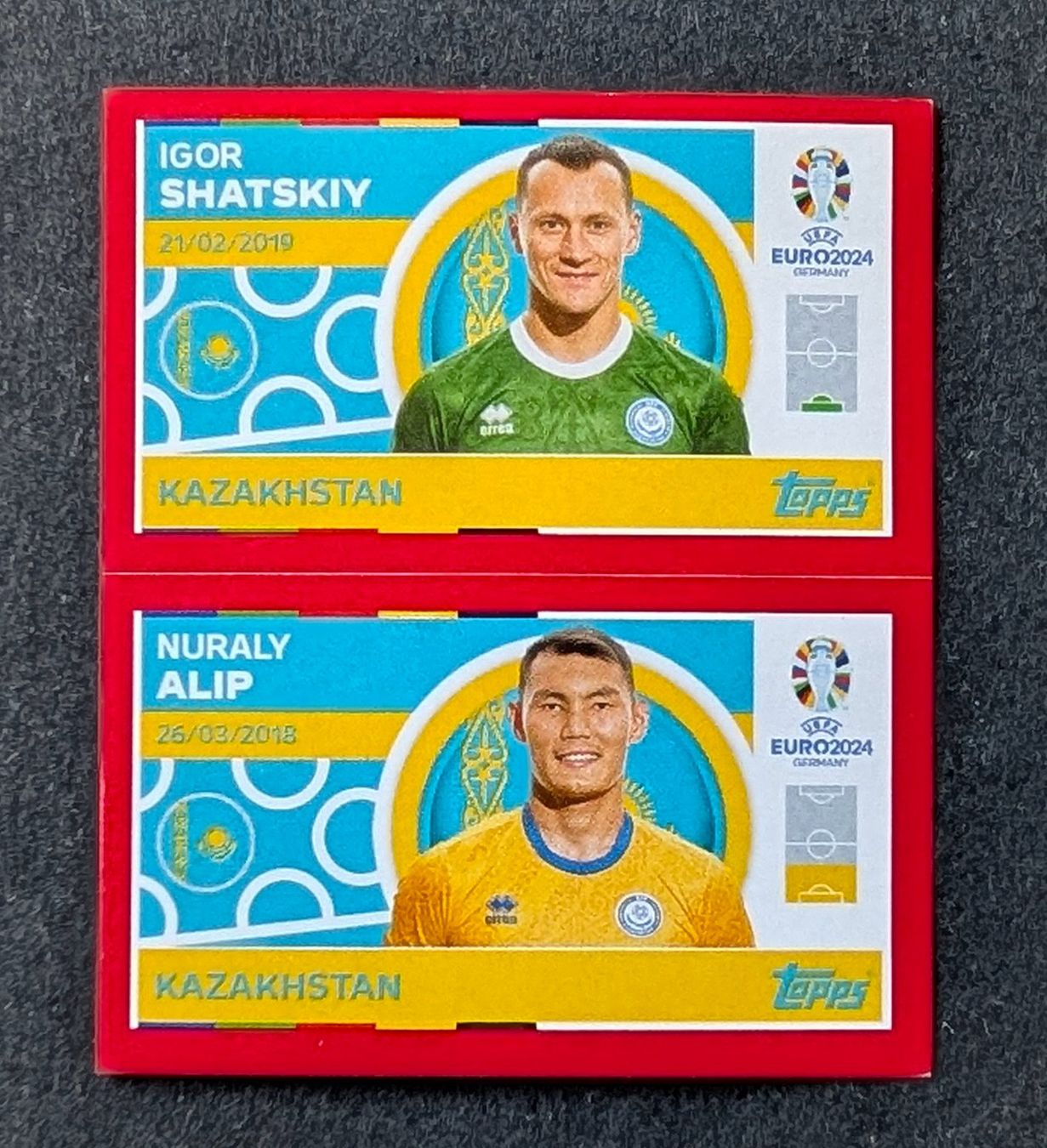 Topps Carte collezionabili: Topps EM 2024--KAZ 2/3 – Nuovo e nell'imballaggio originale da Hittnau venduto da stamps_and_coins