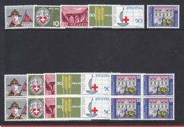 1963  Viererblocksatz + Einzelsatz Werbemarken ** Postfrisch