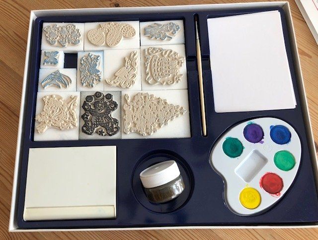 Kit bricolage: Set pour créer des jolis papiers gravés – Usato da Aigle venduto da Tchamille 3