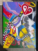 Abstraktes Gemälde „Liebe kennt keine Regeln“ 50x70cm Neu