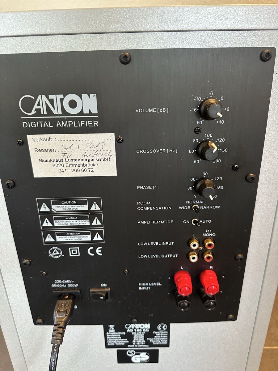 Canton Lautsprecher: Canton Subwoofer AS 105 SC – Gebraucht aus Rain von Huwy74 2