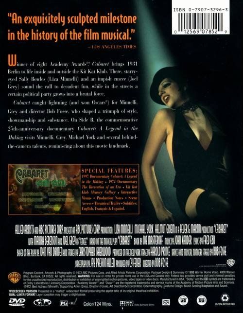 Tutti i DVDs: CABARET – Nuovo (secondo la descrizione) da Bursins venduto da Adabel 1