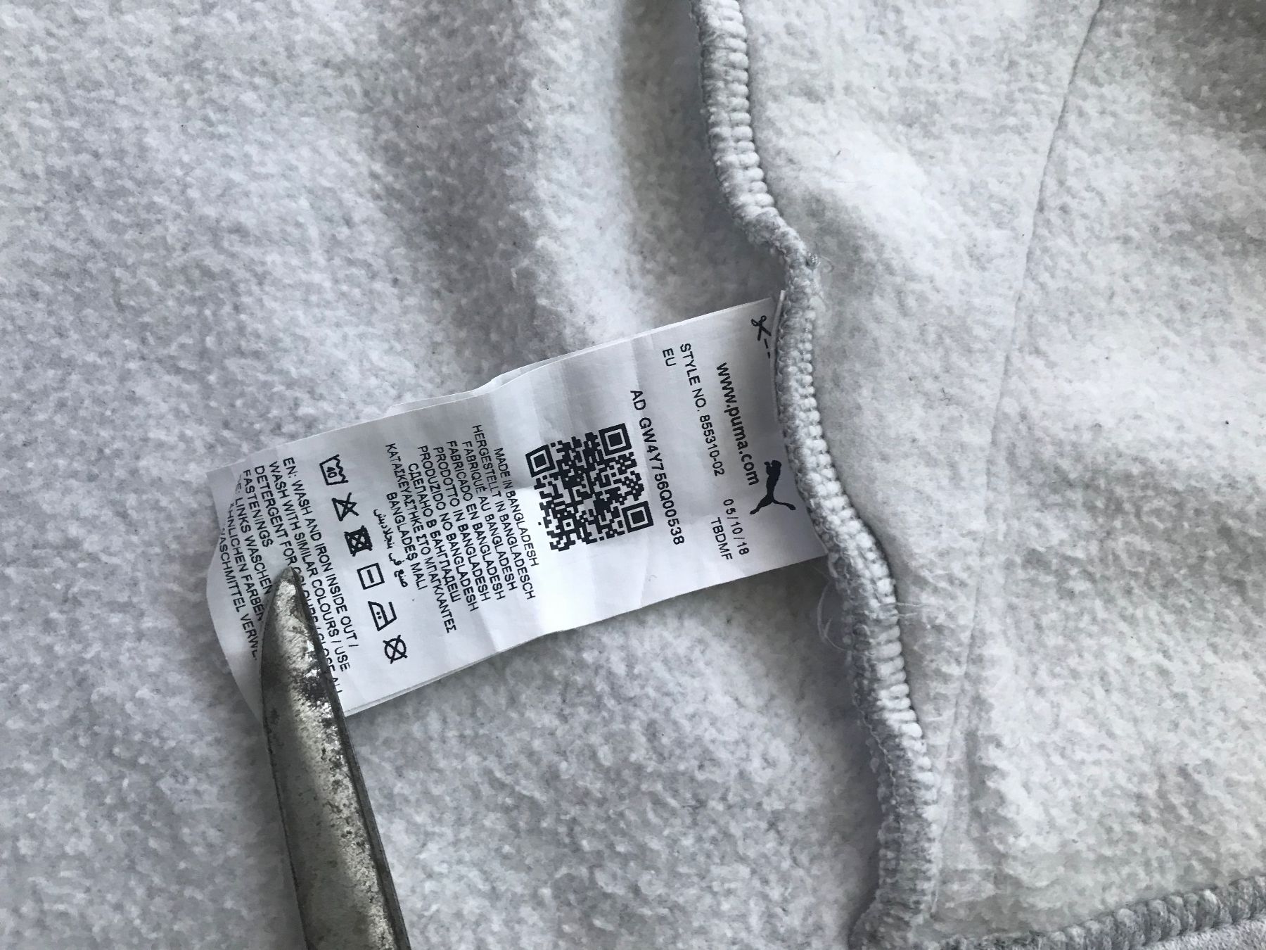 Puma Giacche & Cappotti: Trainer-Jacke von Puma Grösse 116 hellgrau – Usato da Emmenbrücke venduto da Hathor123 5