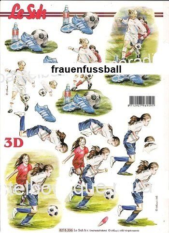 Kit bricolage: 3D Schnittbogen Frauenfussball – Nuovo (secondo la descrizione) da Schlatt TG venduto da kreativ-atelier