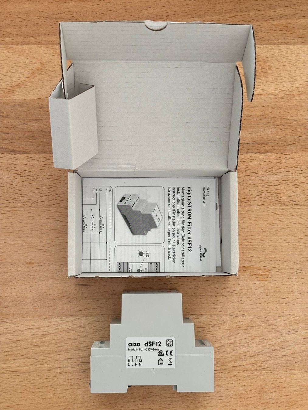DigitalSTROM Elektronikbauteile: Digitalstrom/aizo dSF12 digitalStrom Filter – Neu und originalverpackt aus Zuzwil SG von Gasstation 1