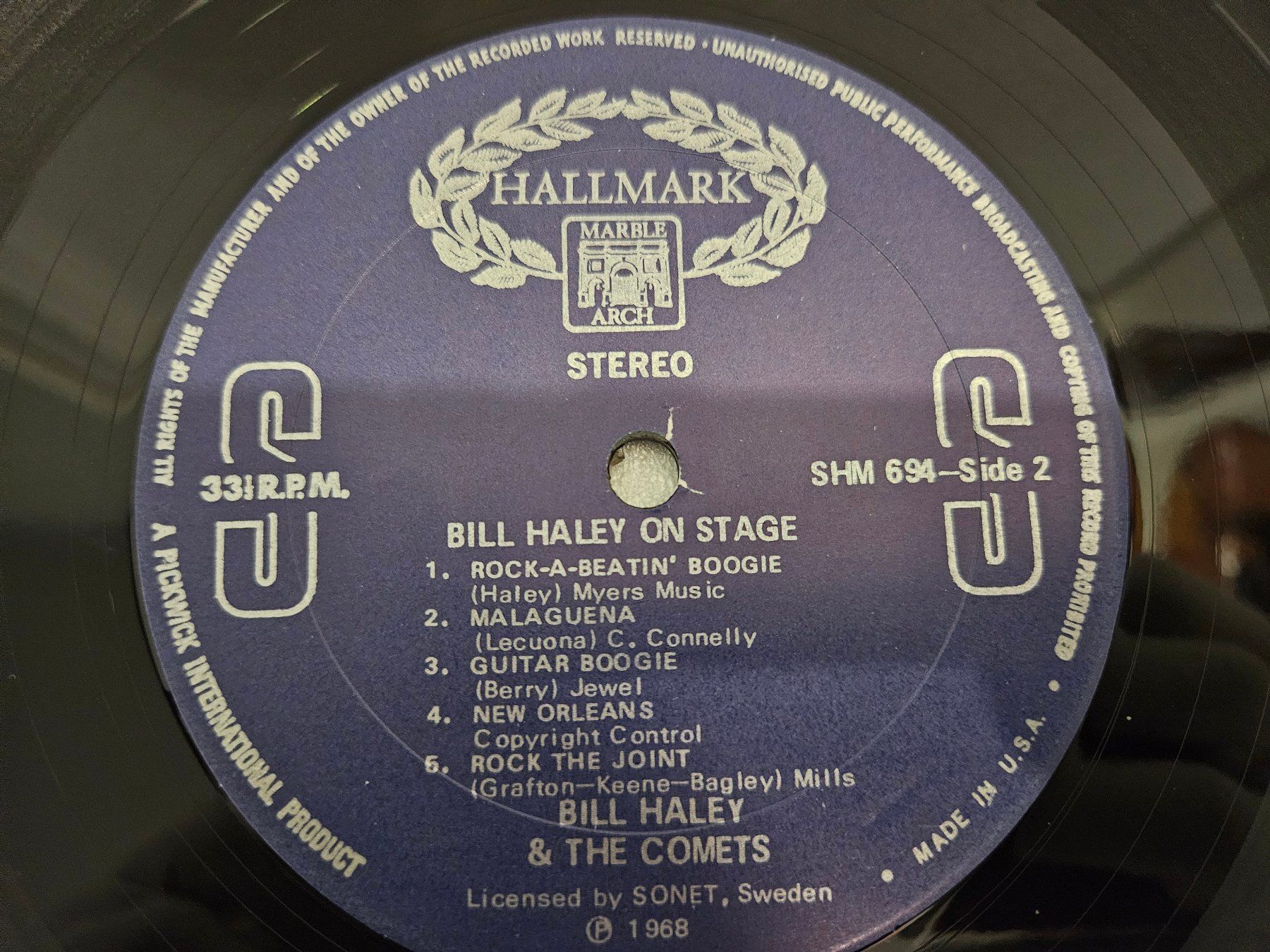Dischi in vinile: Bill Haley And The Comets – Bill Haley On Stage – Usato da Uster venduto da Vinyl-Leidenschaft 5
