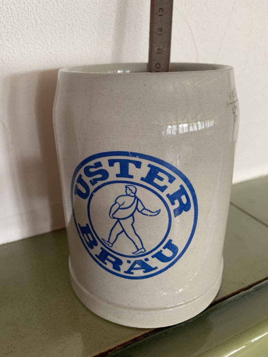 Verres: Bierhumpen Uster Bräu, 1961 – D'occasion à Egg b. Zürich par ohtannenbaum