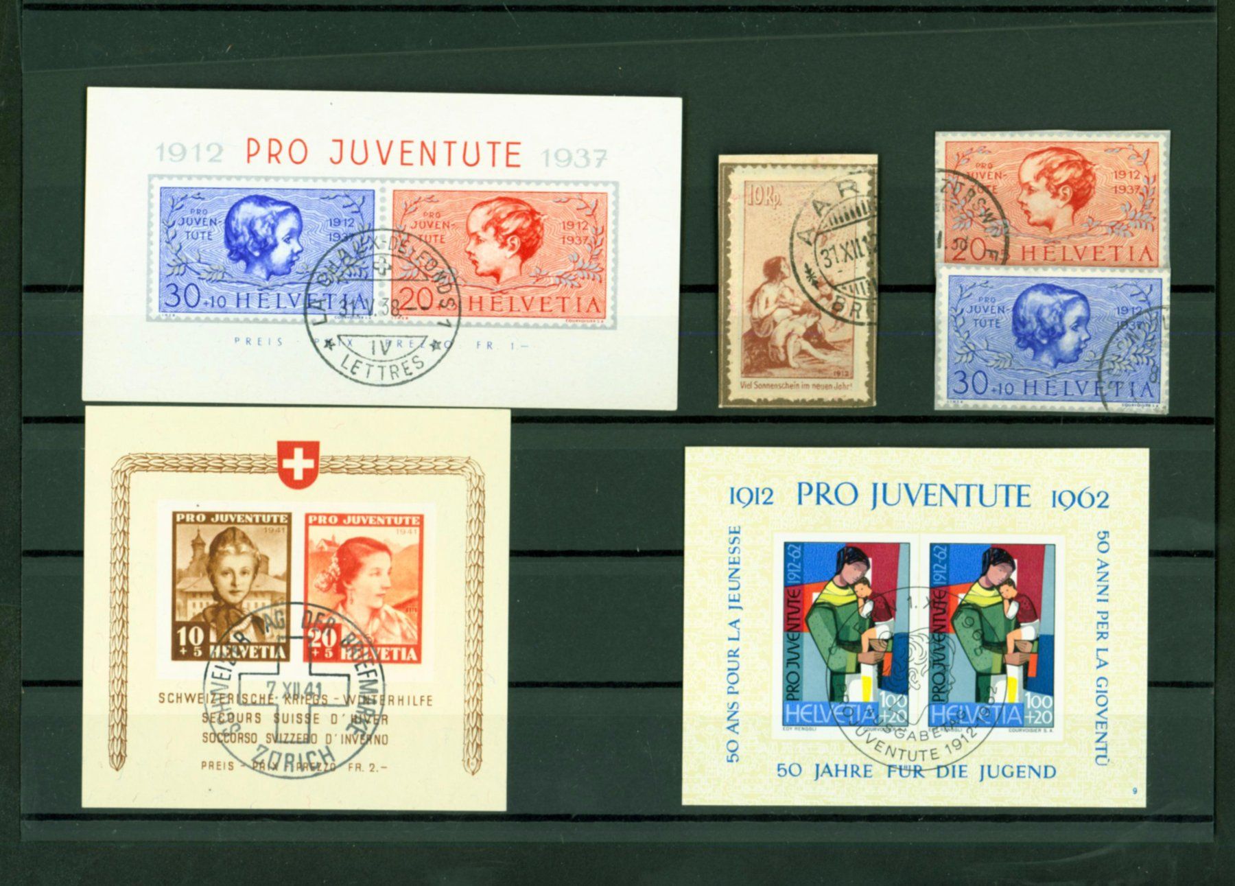 Tutti i francobolli: Blocks PJ + Vorläufer D gestemepelt (PJ782) – Usato da Seuzach venduto da Harri19