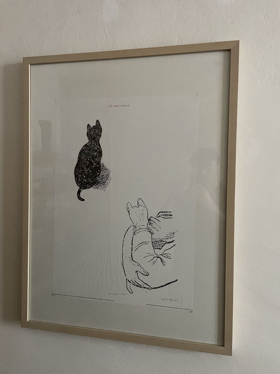 Grafiken & Lithographien: Marcel Broodthaers "Le Souris Ecrit Rat" signed edition – Gebraucht aus Basel von Amechan. 2