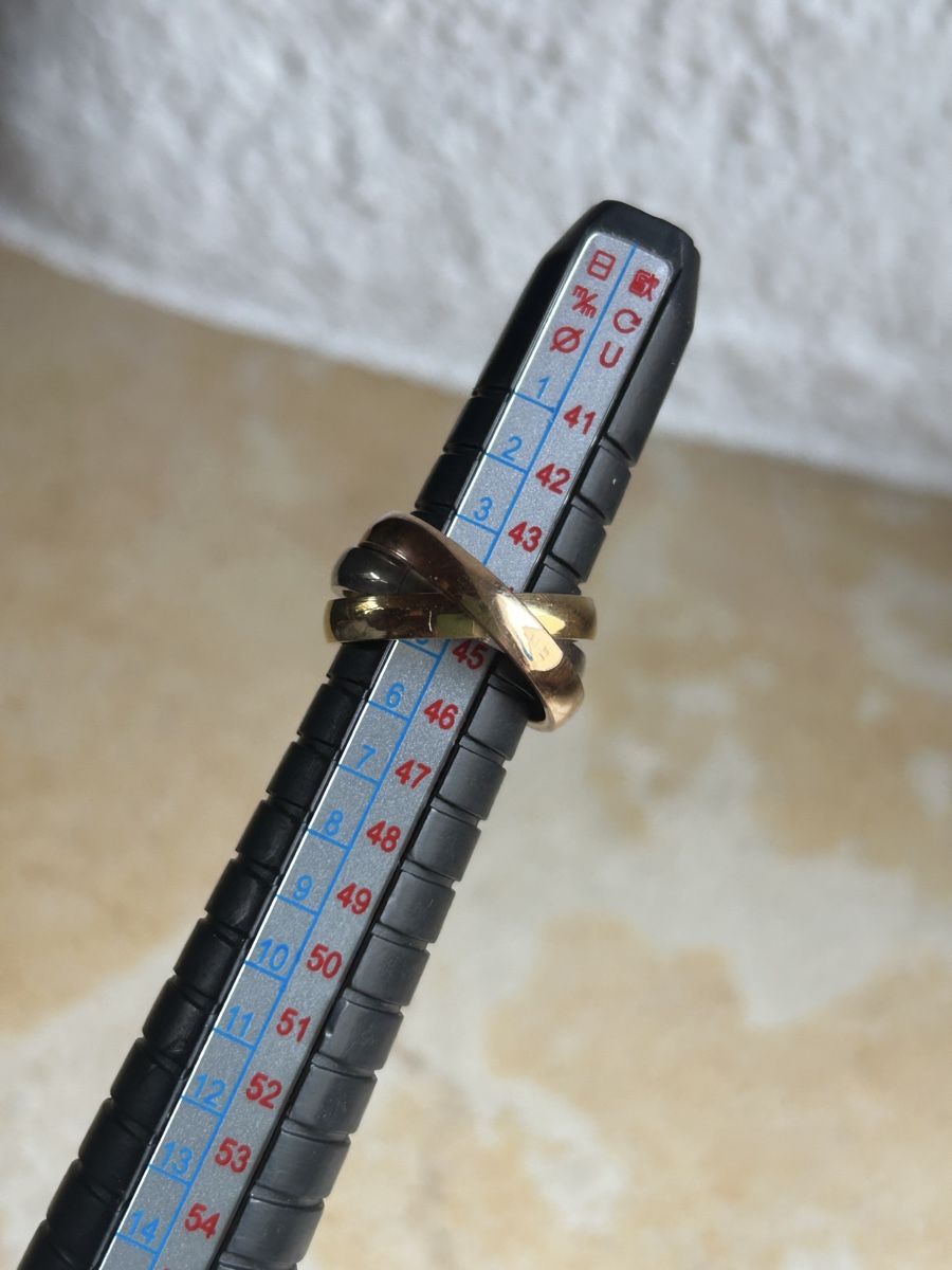 Anelli: Dreifarbiger Trinityring Gr. 45 (14.2mm)  – Usato da Laufen venduto da belleskulptur 2