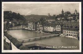 AK Luzern, Reuss mit Musegg und Gütsch