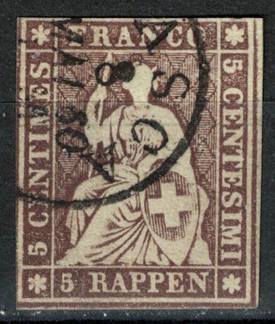 Alle Briefmarken: Strubel 22 gestempelt – Gebraucht aus Bern von bae_958f
