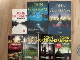 Lot 7 livres John Grisham en français