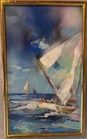 Lucien Chaffois (1925-2010), Segelschiffe, Oelbild