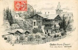 Bern  BE  -  Rue des Alpes  -  Chalet Mont-Fleuri    um 1907