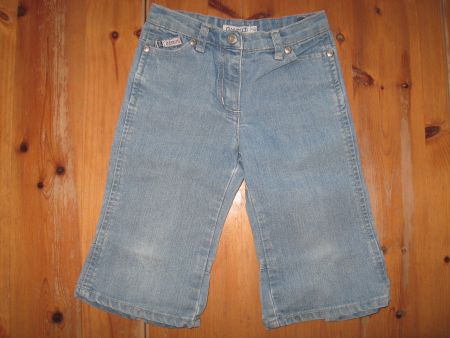 Sommer Jeans Capri Hose, Okaïdi, Gr.94 Mädchen Top Zustand!