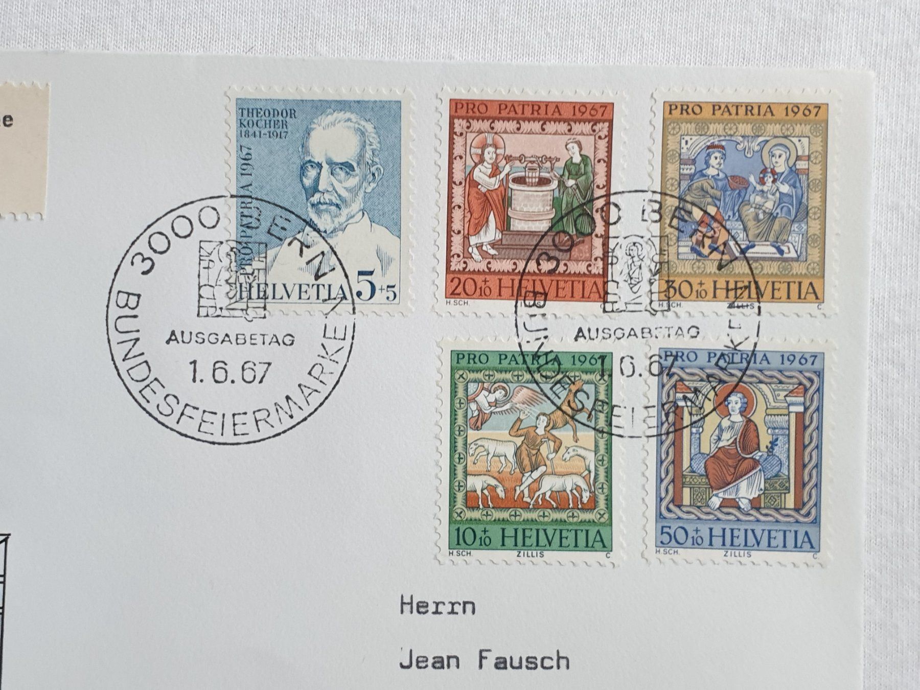 Alle Briefmarken: (230)   Pro Patria 1967 mit ET Stempel – Gebraucht aus Schwarzhäusern von Inot3 1