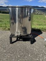 98-Liter Pfanne/Topf mit Hahn und Gasbrenner
