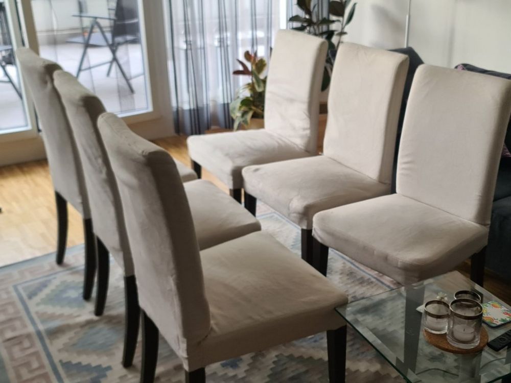 6 Esszimmerstühle Ikea Beige ab 1 CHF Kaufen auf Ricardo