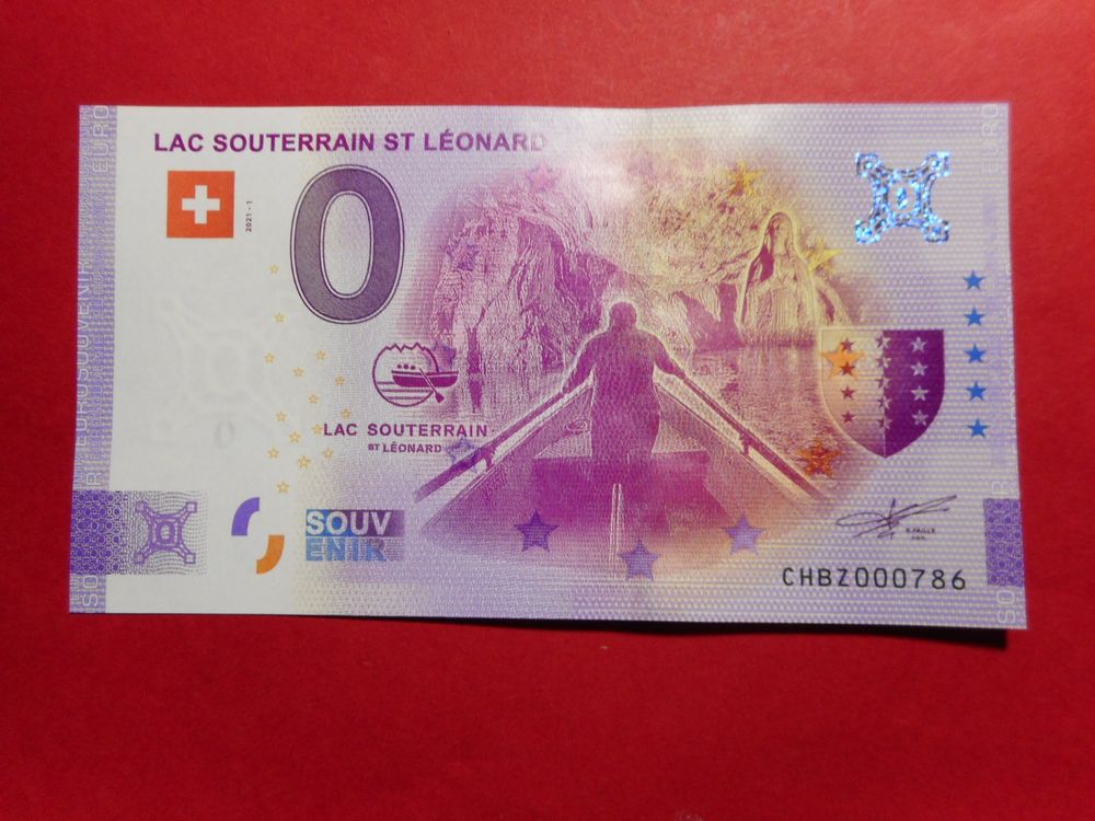 0 Euro Schein Lac Souterrain / Schweiz | Kaufen auf Ricardo
