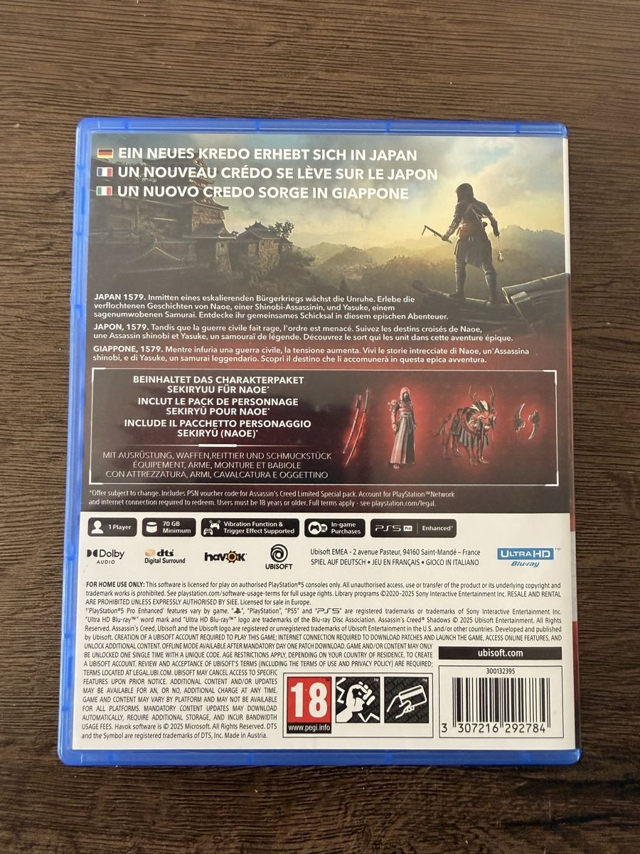 Spiele: Assassin's Creed Shadows  PS5  – Neu (gemäss Beschreibung) aus Steffisburg von Bnormanae 1