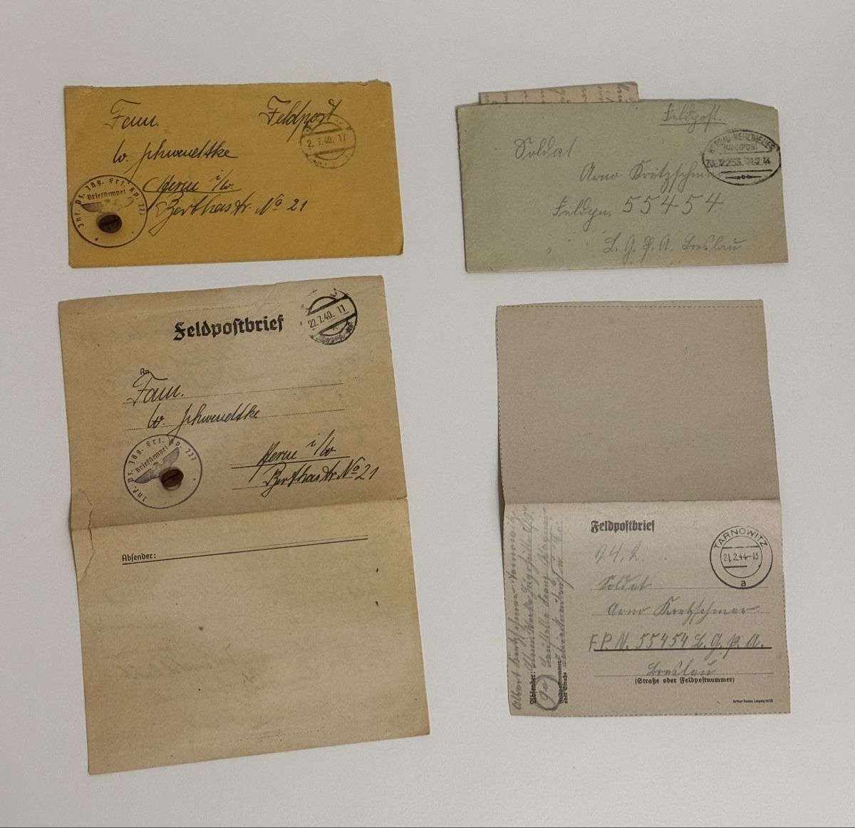 Documenti: 2. Weltkrieg Konvolut Feldpost – Usato da Goldach venduto da igwhitestar