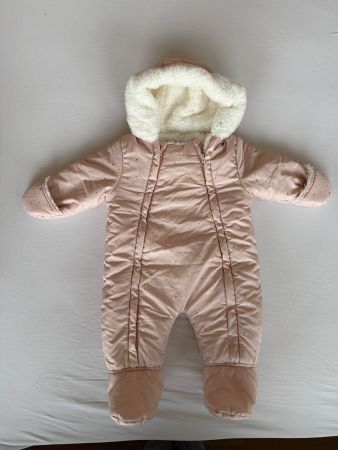 Vertbaudet Baby-Rosa-Overall, Größe 71/9M.