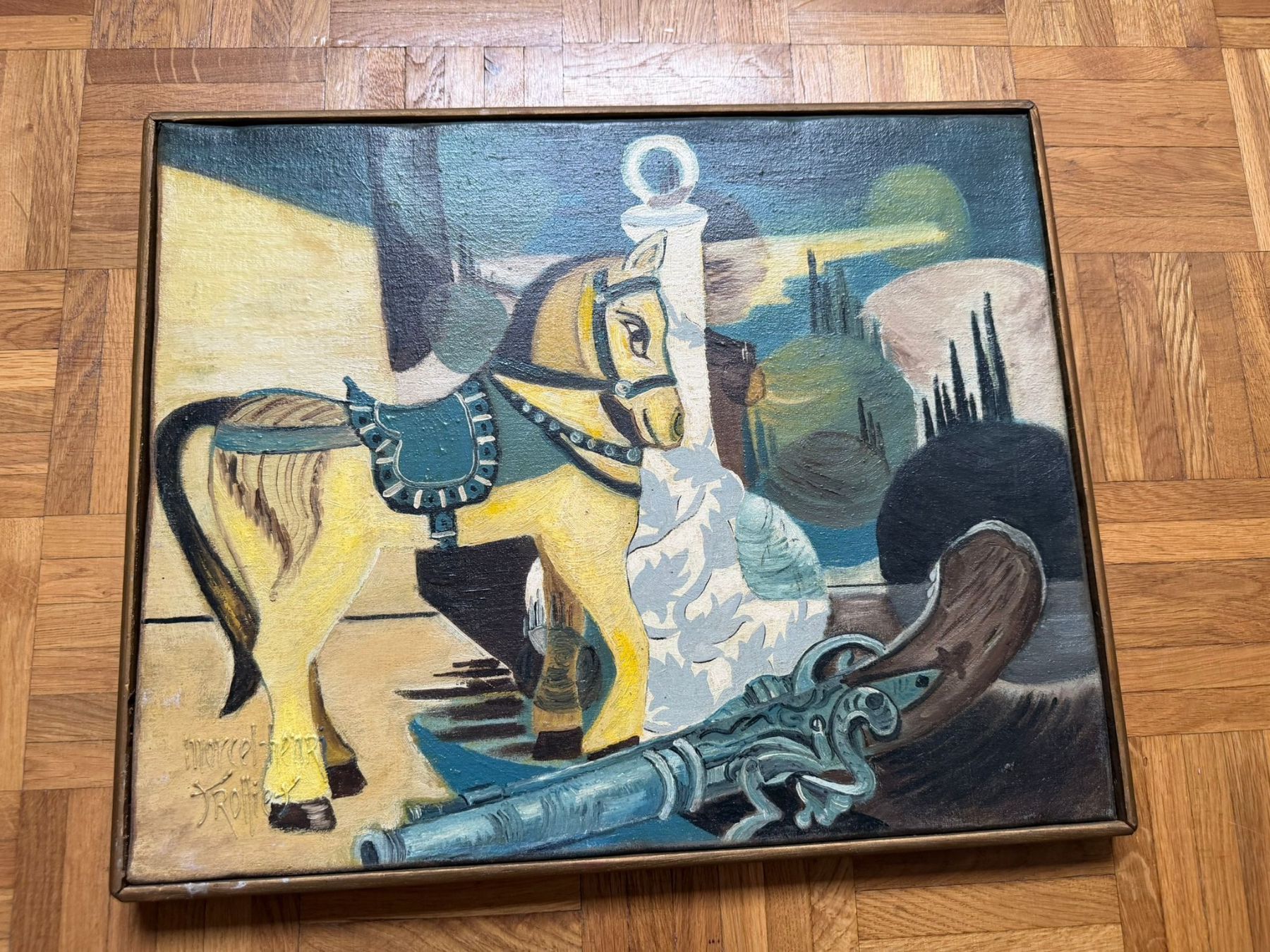 Dipinti: Tableau Marcel Henri Trolliet GENEVE 1989 – Usato da Versoix venduto da DANIELBALLACH