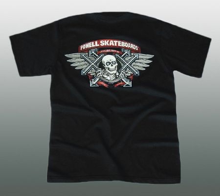 BONES POWELL SKATEBOARDS T-SHIRT Gr. L NEU