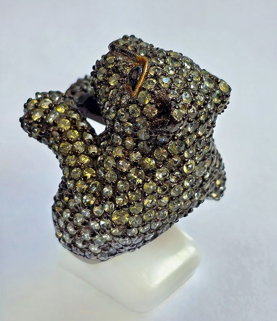 Ringe: Ring Panther hellblauen Edelsteinen Grösse 57 – Neu (gemäss Beschreibung) aus Zürich von Bieter04 3
