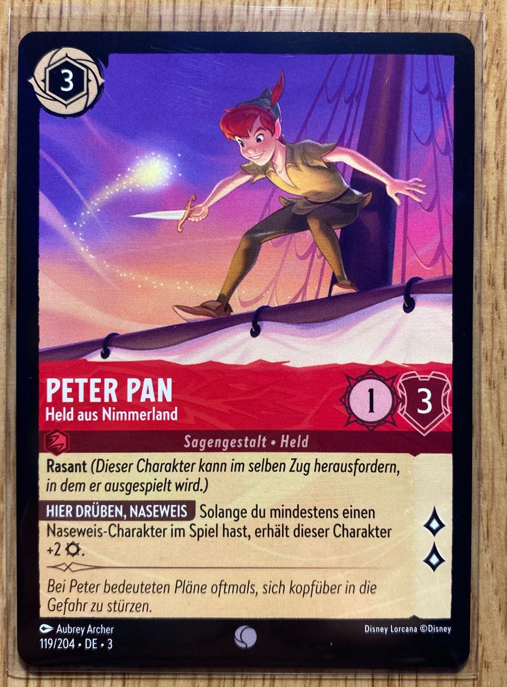 Disney Cartes à collectionner: Peter Pan DE 119 Disney Lorcana 3 – Neuf (Voir description) à Rafz par SaintCruz