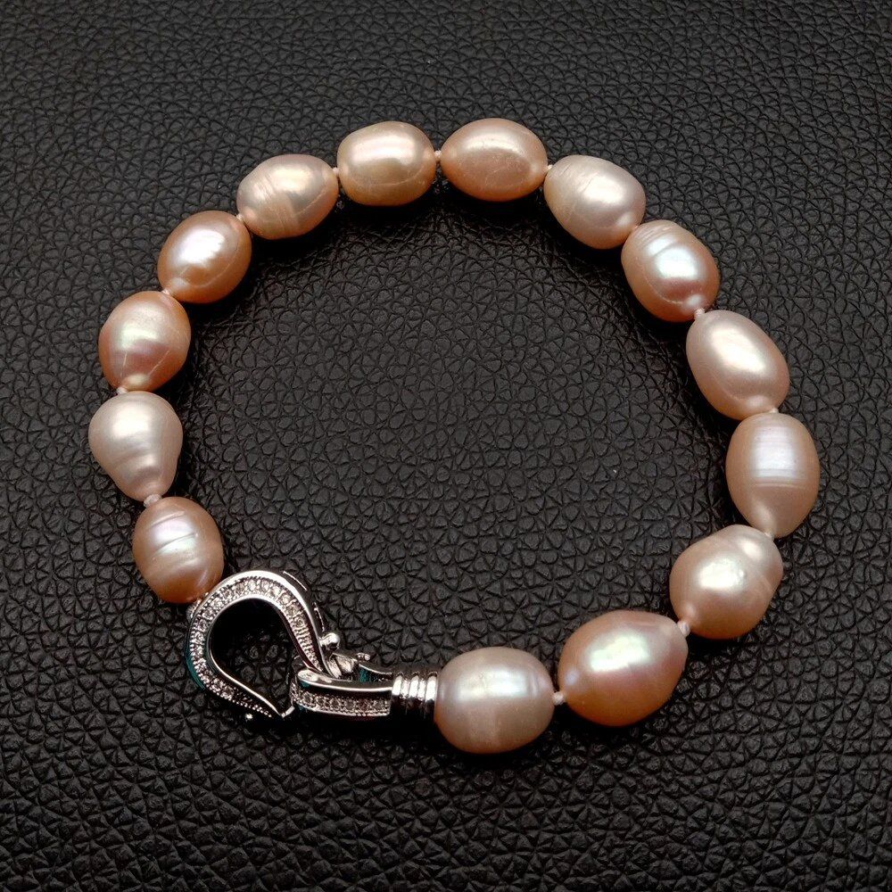 Bracciali & Braccialetti: Rosa Lua Perlen Armband Echt Bracelet Perle rose champagne – Nuovo (secondo la descrizione) da Prilly venduto da ilyria73 1