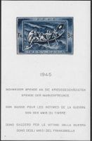 1945 SPENDE Block W21 ** gelbe Gummierung selten Top ab 1.-