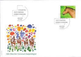 2003 FDC 100. Marché Concours Saignelégier   KW 5.40